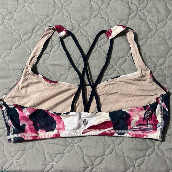 Lululemon Free To Be Bra Inky Floral Ghost Inkwell Bumble Berry / Inkwell - Picture 5 of 6